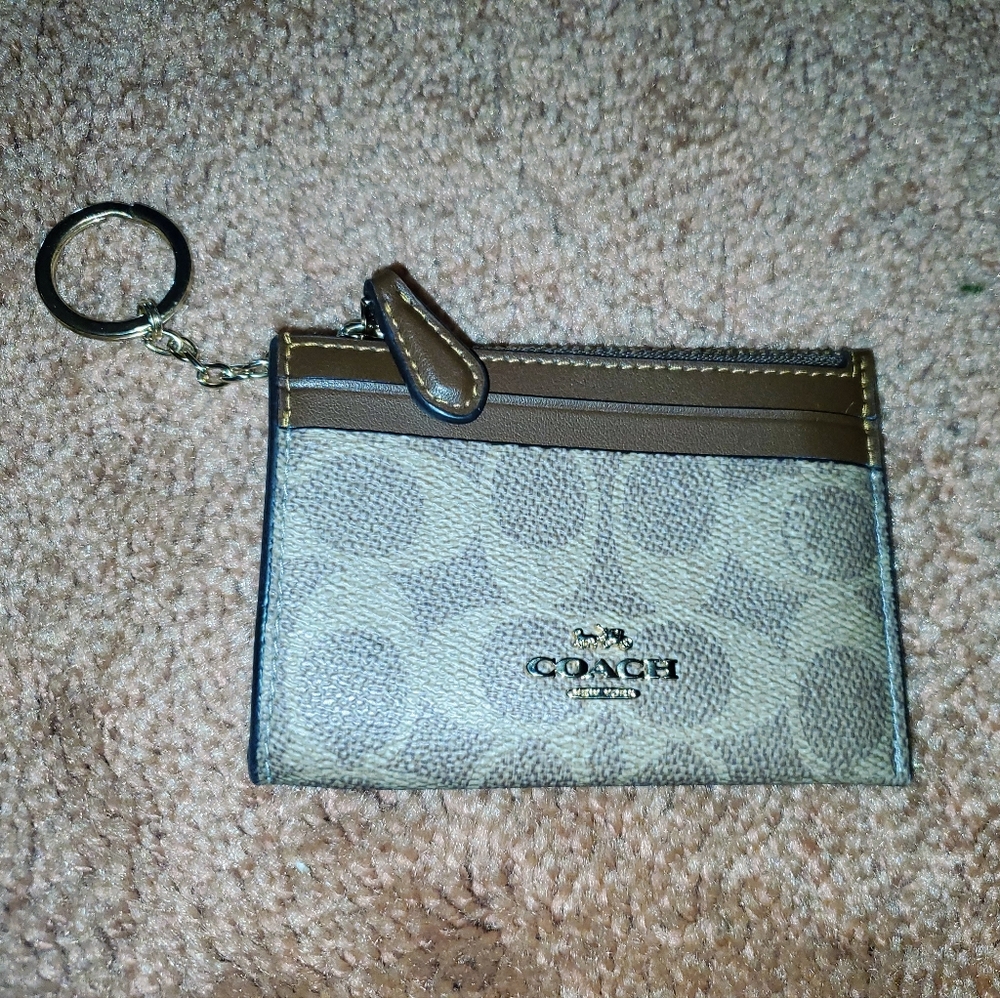Coach Card Wallet W Key Ring - Picture 2 of 2